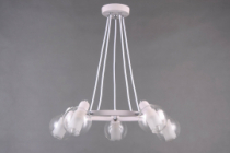 LV 9213/5 Пинега Матовый белый/хром E14 40W Ø600 H600мм