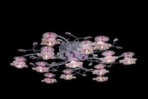 LV 8331/13 Хром G4 12v 20w пульт/LED красный+синий/смена цвета