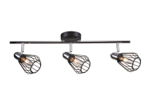 Светильник декоративный LV 9468/3 Тейлс Чёрный/хром Е14 40W 530х90х210мм