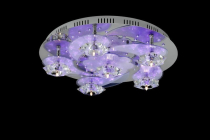 Светильник декоративный LV 8521/6 Хром/LED фиолетовый