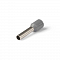 LD405-409 (DIY упаковка 25 шт) Серый наконечник штыревой втулочный изолированный 4-9