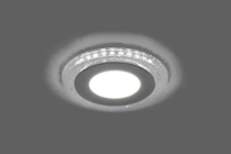 AL2330  9W 4000K  AC230V IP20 720Lm с подсветкой 4000К Белый 145х145х28,5мм