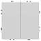 RSW10-5104-01 Выключатель 2-клавишный(механизм),250В,10А,белый фарфор