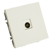 RST00-5108-01 Розетка телевизионная 1-местная (механизм),75 Ом,5-862МГц,белый фарфор