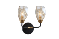 LB 9330/2 Тибр Чёрный/матовое золото Е14 40W 280х195х340мм