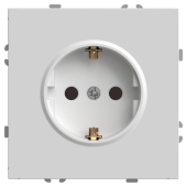 RST16-5110-01 Розетка 1-местная с защ.шторкой(механизм),с/з,250В,16А,белый фарфор