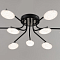 Светильник декоративный MS 1237/9 Кахар 84W Чёрный/хром 3000-6500К 2886Lm 900х900х200мм диммируемый 