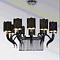 Люстра DZ 40052-10 Black E14 60W L1050W790 H750-1200