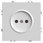 RST16-5109-01 Розетка 1-местная с защ.шторкой (механизм),б/з,250В,16А,белый фарфор