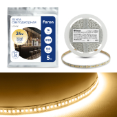 LS502/ 180SMD(2835)/м 16Вт/м 24V 5000*10*1.22мм 3000К
