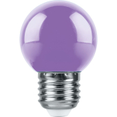 LB-37 1W E27 230V G45 фиолетовый