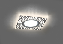 CD952 50W 12V MR16 G5.3 белый матовый/хром с Led подсветкой 4000K
