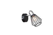 Светильник декоративный LB 9468/1 Тейлс Чёрный/хром Е14 40W 180х90х130мм