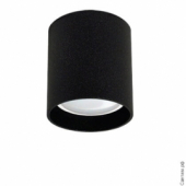LS-0-65 BK+S светильник цилиндр, черный шелк (H65мм, O60мм)