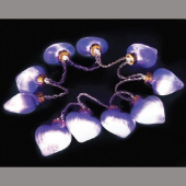 CL551 3V 10 LED белый, цвет стекла: фиолетовый, 0.06W, 20mA, батарейки 2*АА,  IP20, шнур 0,5мх0,12мм