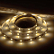 LS606 60SMD(5050)/m 14.4W/m 12V 5000m теплый белый на белом с драйвером, ДЕМО УПАКОВКА, 
