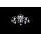 Светильник декоративный LV 8278/9 CH G4 12V*20W  L39 W37 H15/LED синий