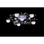 Светильник декоративный LV 8241/6 CH G4 12V*20W L54 W48 H14/LED синий+белый