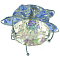 CDY02 CHR/BL+Color  с декоративным стеклом цветком