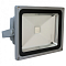 LL-182 квадрат, 1LED/30W-RGB 230V серебро (IP44) П/У Прожектор  