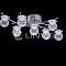 Светильник декоративный LV 8398/7 Хром /LED синий+белый