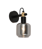 Светильник декоративный LB 9449/1 Парма Чёрный/дерево Е14 40W 170х120х230 