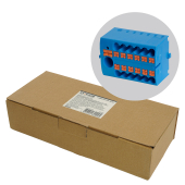 LD580 PTFIX 6-12/25 Зажим блочный(групп) на 12 точек, сеч 2,5 мм2, 690V, 41А, синий