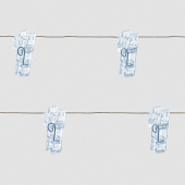 CL573 Гирлянда линейная Прищепки 20 LED 5000К USB 1,8м IP20