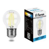 LB-511 11W 230V E27 6400K филамент G45 прозрачная