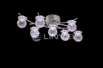 Светильник декоративный LV 8398/7 Хром /LED синий+белый