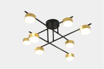 MS 1219/8 Нирс Чёрный/золото GX53 max.9W 720х720х245мм