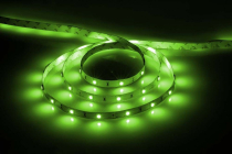 LS606/LED-RL 30SMD(5050)/m 7.2W/m 12V 5000*10*0.22  зеленый на белом основании