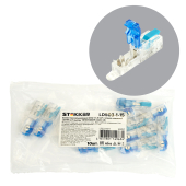 LD503-1-15 Зажим прокалывающий ЗПО 1-1,5 мм2 c ответв.клеммой LD219 на 1 выход, (упаковка 10 шт)