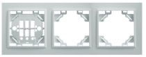  PFR00-9003-01 Рамка треххместная горизонтальная, белая