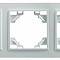  PFR00-9003-01 Рамка треххместная горизонтальная, белая