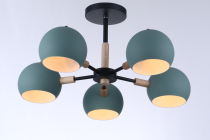 LV 9282/5 Фарго черный/светлое дерево E14 40W 620х620х300