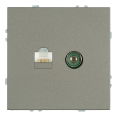 RST00-5106-09 Розетка TV + компьютерная RJ-45 (механизм) антрацит