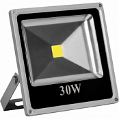 Прожектор  LL-273 квадрат 1LED*30W-RGB 230V серый (IP65) 235*225*60мм