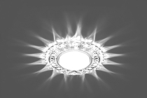 CD4024 20LED*2835 SMD 4000K, 11W GX53, без лампы, прозрачный, хром 130х30