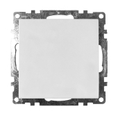 GLS10-7103-01 Выключатель белый 1-клавишный (механизм) 250В 10А 