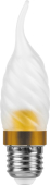 LB-78 6LED(3.5W) 230V E27 2700K матовое золото витая свеча на ветру