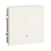 RSW10-5101-01 Выключатель 1-клавишный c индикатором (механизм),250В,10А,белый фарфор