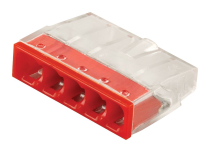 LD2273-205 (упаковка 5шт) Клемма монтажная 5-проводная STEKKER для 1-жильного проводника