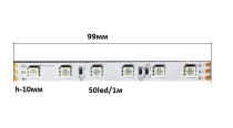 Лента светодиодная 3/60/RGB для серии MS (3х контактная/60led/RGB)