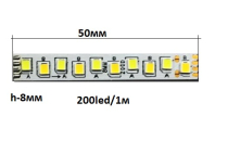 Лента светодиодная 4/200/3000+6000 для серии MS (4х контактная/200led/3000+6000К)