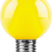 LB-371 3W E27 желтый 230V шар