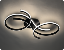 MS 1232 Энс 73W Чёрный 3000-6500К 4571Lm 790х450х75мм диммируемый с ПДУ