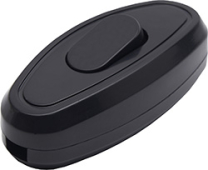 GLS10-01-20 Выключатель для бра, чёрный, 250В, 10А, IP20, 60*28*20мм