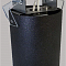 LS-0-101 BK+S светильник цилиндр, черный шелк (H100мм, O60мм)