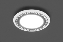 AL2440  6W 4000K AC230V IP20 480Lm с белой подсветкой 4000К Белый 120х120х28,5мм